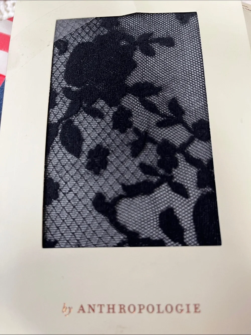 Anthropologie black Lace tights New
